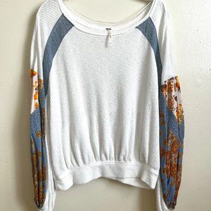 free people long sleeve women's blouse size medium, great condition